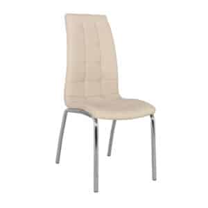 ΚΑΡΕΚΛΑ ΚΟΥΖΙΝΑΣ CAREY HM0175.01 ΕΚΡΟΥ PU ΜΕ ΜΕΤΑΛΛΙΚΟ ΣΚΕΛΕΤΟ 42x58x100  εκ.