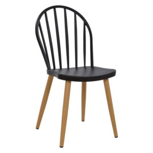 ΚΑΡΕΚΛΑ ΠΟΛΥΠΡΟΠΥΛΕΝΙΟΥ ANALA HM8118.02 ΜΑΥΡΗ ΜΕ ΜΕΤΑΛΛΙΚΑ ΠΟΔΙΑ 47x50