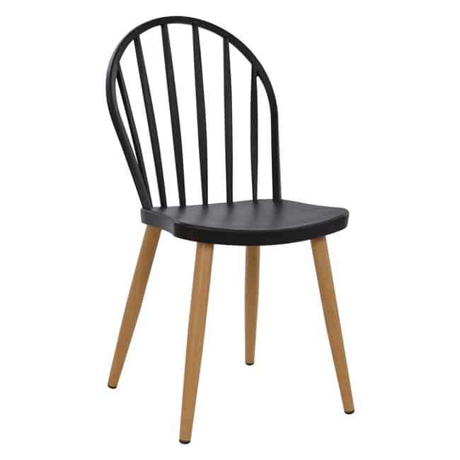 ΚΑΡΕΚΛΑ ΠΟΛΥΠΡΟΠΥΛΕΝΙΟΥ ANALA HM8118.02 ΜΑΥΡΗ ΜΕ ΜΕΤΑΛΛΙΚΑ ΠΟΔΙΑ 47x50