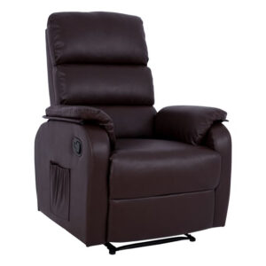 ΠΟΛΥΘΡΟΝΑ RELAX ΜΕ ΜΗΧΑΝΙΣΜΟ MASSAGE HM8316.02 ΚΑΦΕ PU 78x97x97 εκ.