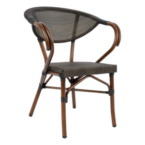 ΠΟΛΥΘΡΟΝΑ ΑΛΟΥΜΙΝΙΟΥ CLAY BAMBOO LOOK ΚΑΦΕ ΜΕ TEXTLINE HM5025 60