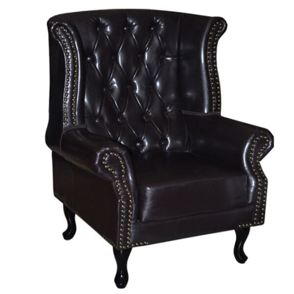 ΠΟΛΥΘΡΟΝΑ-ΜΠΕΡΖΕΡΑ T.CHESTERFIELD POLINA HM0053.01 PU ΣΚ.ΚΑΦΕ 83x75x107 εκ.