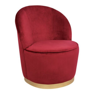 ΠΟΛΥΘΡΟΝΑΚΙ ΣΚΑΜΠΟ ΜΕ ΠΛΑΤΗ LUBNA HM8396.06 ΚΟΚΚΙΝΟ ΜΕ ΧΡΥΣΗ ΒΑΣΗ 58x59x65 εκ.