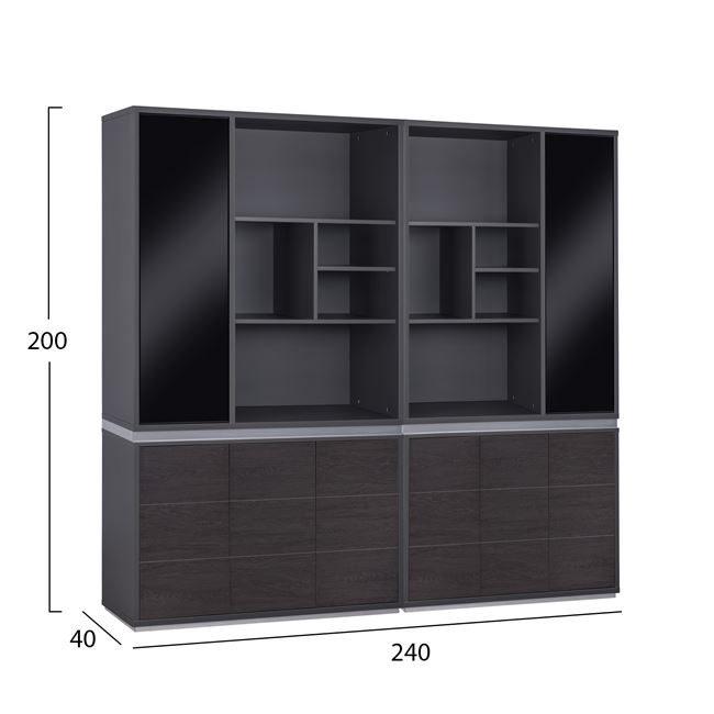 ΣΕΤ 2 ΤΜΧ ΒΙΒΛΙΟΘΗΚΗ ΓΡΑΦΕΙΟΥ ΕΠΑΓΓΕΛΜΑΤΙΚΗ ROSEWOOD HM11199 1