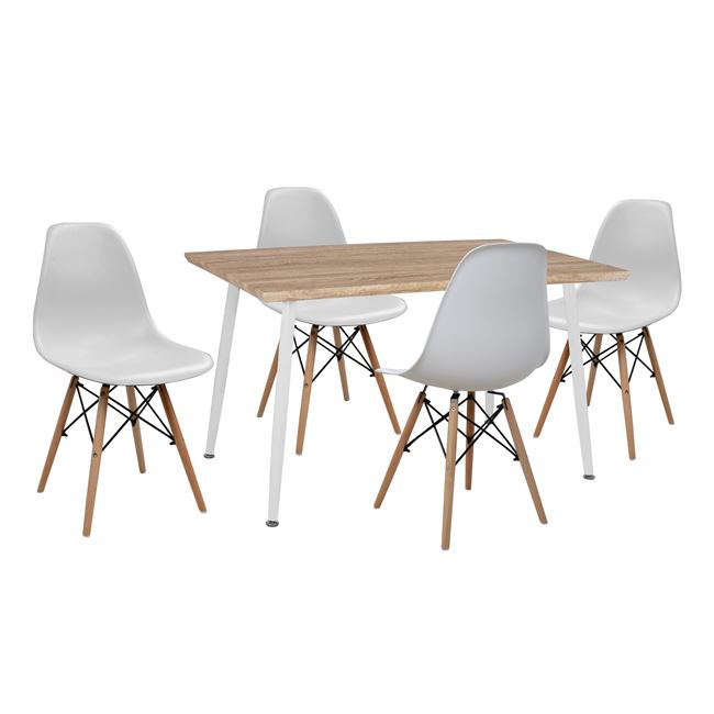 ΣΕΤ ΤΡΑΠΕΖΑΡΙΑΣ 5ΤΜΧ HM10349.02 ΤΡΑΠΕΖΙ & ΚΑΡΕΚΛΕΣ TWIST 120x70x76