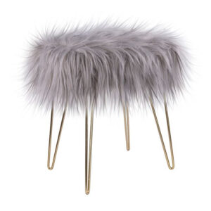 ΣΚΑΜΠΟ JAKIE HM8413.10 ΑΠΟ ΓΟΥΝΑ ΓΚΡΙ 38x26x43 εκ.