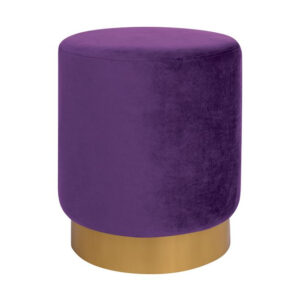 ΣΚΑΜΠΟ LEVY ΛΙΛΑ ΒΕΛΟΥΔΟ ΜΕ ΧΡΥΣΗ ΒΑΣΗ HM8408.05 Φ35X43Υ εκ.