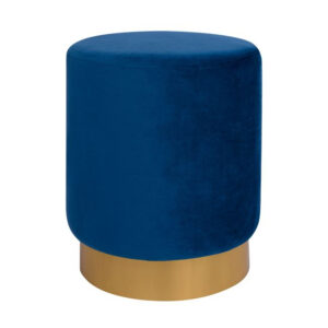 ΣΚΑΜΠΟ LEVY ΜΠΛΕ ΒΕΛΟΥΔΟ ΜΕ ΧΡΥΣΗ ΒΑΣΗ HM8408.08 Φ35x43Υ εκ.