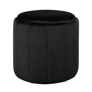 ΣΚΑΜΠΟ NIKKI ΜΑΥΡΟ ΒΕΛΟΥΔΟ HM8409.04 Φ42x39Υ εκ.