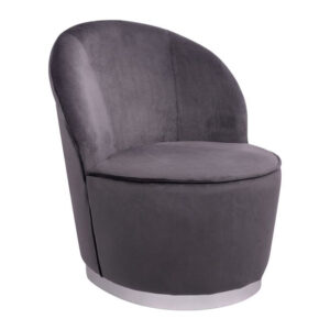 ΣΚΑΜΠΟ ΜΕ ΠΛΑΤΗ LUBNA HM8396.01 ΓΚΡΙ ΜΕ ΑΣΗΜΙ ΒΑΣΗ 58Χ59Χ65 ΕΚ