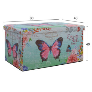 ΣΚΑΜΠΩ ΑΠΟ PU ΜΕ ΑΠΟΘΗΚΕΥΤΙΚΟ ΧΩΡΟ BUTTERFLY 80X40X40 HM8132 1