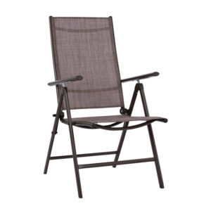 ΠΟΛΥΘΡΟΝΑ ZURI 7ΘΕΣΕΩΝ ΠΤΥΣ/ΝΗ ΜΕΤΑΛΛΙΚΗ ΚΑΦΕ ME ΚΑΦΕ TEXTILENE HM5700.02 55x70x103Υ εκ.