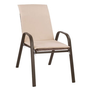 ΠΟΛΥΘΡΟΝΑ LEON ΜΕΤΑΛΛΙΚΗ ΚΑΦΕ ME ΜΠΕΖ ΜΑΞΙΛΑΡΙ HM10573.02 54x70x93 cm.