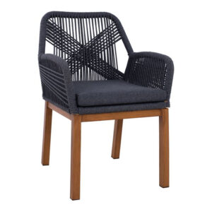 ΠΟΛΥΘΡΟΝΑ ΑΛΟΥΜΙΝΙΟΥ HOWARD BAMBOO LOOK ΜΕ ΣΧΟΙΝΙ ΓΚΡΙ HM5543 56x58x82.5 cm