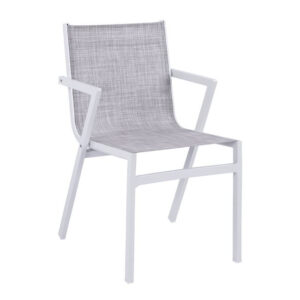 ΠΟΛΥΘΡΟΝΑ ΑΛΟΥΜΙΝΙΟΥ RAIMOND HM5699.02 ΛΕΥΚΗ ΜΕ ΓΚΡΙ TEXTILENE 50x61x84Υ εκ.