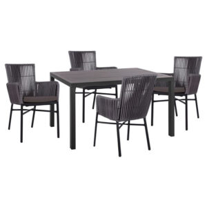 ΣΕΤ 5 ΤΜΧ ΑΛΟΥΜΙΝΙΟΥ ΜΕ ΤΡΑΠΕΖΙ 140Χ80Χ75