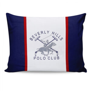 ΖΕΥΓΟΣ ΜΑΞΙΛΑΡΟΘΗΚΕΣ 2ΤΜΧ BEVERLY HILLS POLO CLUB HM12005 ΜΠΛΕ ΛΕΥΚΟ 50x70 εκ. 176BHP0101