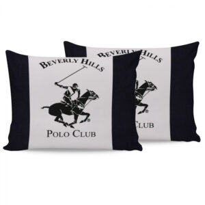 ΖΕΥΓΟΣ ΜΑΞΙΛΑΡΟΘΗΚΕΣ 2ΤΜΧ BEVERLY HILLS POLO CLUB HM12011 ΜΠΛΕ ΛΕΥΚΟ 50x70 εκ. 176BHP0120