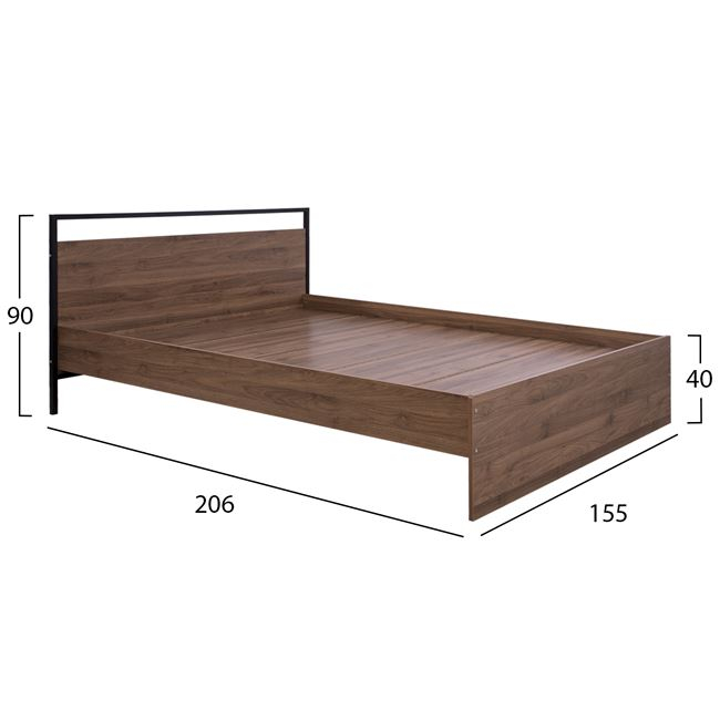 ΚΡΕΒΑΤΙ BENNETT HM578 ΔΙΠΛΟ 150x200 εκ. ΣΕ ΦΥΣΙΚΗ ΑΠΟΧΡΩΣΗ 2