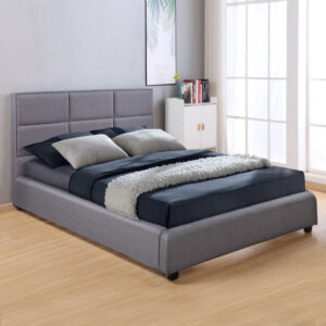 ΚΡΕΒΑΤΙ BRILEY 150x200 εκ. ΜΕ ΥΦΑΣΜΑ DARK GREY HM555.05