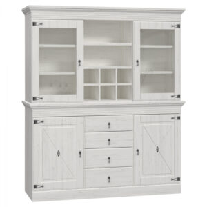 ΜΠΟΥΦΕΣ ΜΕ ΒΙΤΡΙΝΑ ΜΕΛΑΜΙΝΗΣ LANCE ΛΕΥΚΟ ANTIQUE HM11498 171