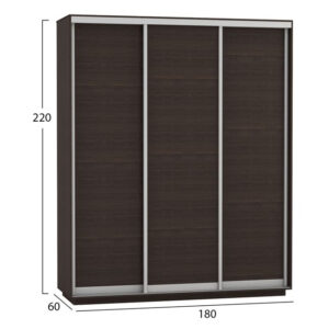 ΝΤΟΥΛΑΠΑ ΣΥΡΟΜΕΝΗ 3ΦΥΛΛΗ AMELIA HM2305.02 WENGE 180X60X220εκ 1