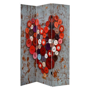 ΠΑΡΑΒΑΝ ΤΡΙΦΥΛΛΟ ΔΥΟ ΟΨΕΩΝ ΣΕ ΚΑΜΒΑ HM272 HEART 180x120x2.5 εκ