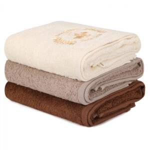 ΠΕΤΣΕΤΕΣ ΠΡΟΣΩΠΟΥ 3ΤΜΧ BEVERLY HILLS POLO CLUB HM12118 ΕΚΡΟΥ ΜΠΕΖ ΚΑΦΕ 50x90 εκ. 355BHP2304