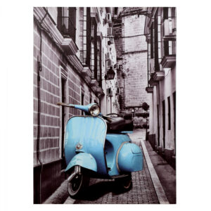 ΠΙΝΑΚΑΣ ΚΑΜΒΑΣ 50X70X2.5εκ. BLUE MOTOCYCLE HM7067