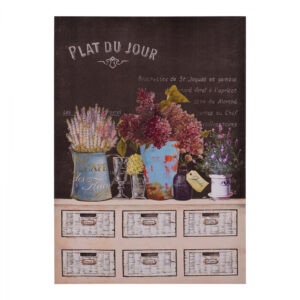 ΠΙΝΑΚΑΣ ΚΑΜΒΑΣ FLOWERS HM7153.01 50X70X2.5 εκ.