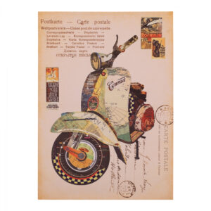 ΠΙΝΑΚΑΣ ΚΑΜΒΑΣ MOTORBIKE HM7153.07 50X70X2.5 εκ.