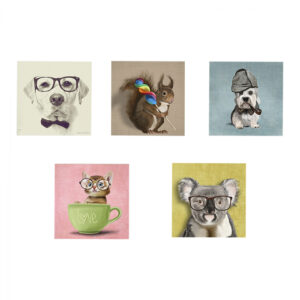 ΠΙΝΑΚΑΣ ΠΕΝΤΑΠΤΥΧΟ MDF CLEVER PETS HM7205.01 75X0