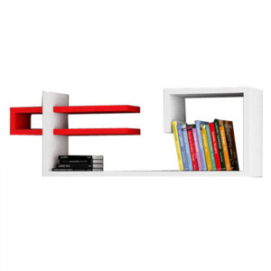 ΡΑΦΙΕΡΑ ΤΟΙΧΟΥ ΜΕΛΑΜΙΝΗΣ HM9113.06 ΛΕΥΚΗ ΚΟΚΚΙΝΗ 90x19