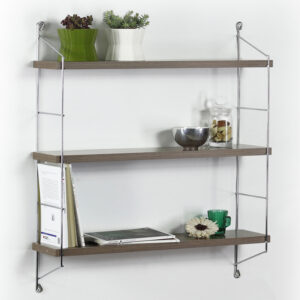 ΡΑΦΙΕΡΑ ΤΟΙΧΟΥ ACHALA ΜΕΛΑΜΙΝΗΣ HM9185.01 ΚΑΡΥΔΙ ΧΡΩΜΙΟ 60x15x68Y εκ.