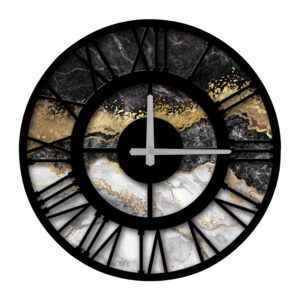 ΡΟΛΟΙ ΤΟΙΧΟΥ ΑΠΟ MDF MARBLE TEXTURE HM7202 Φ50 εκ.