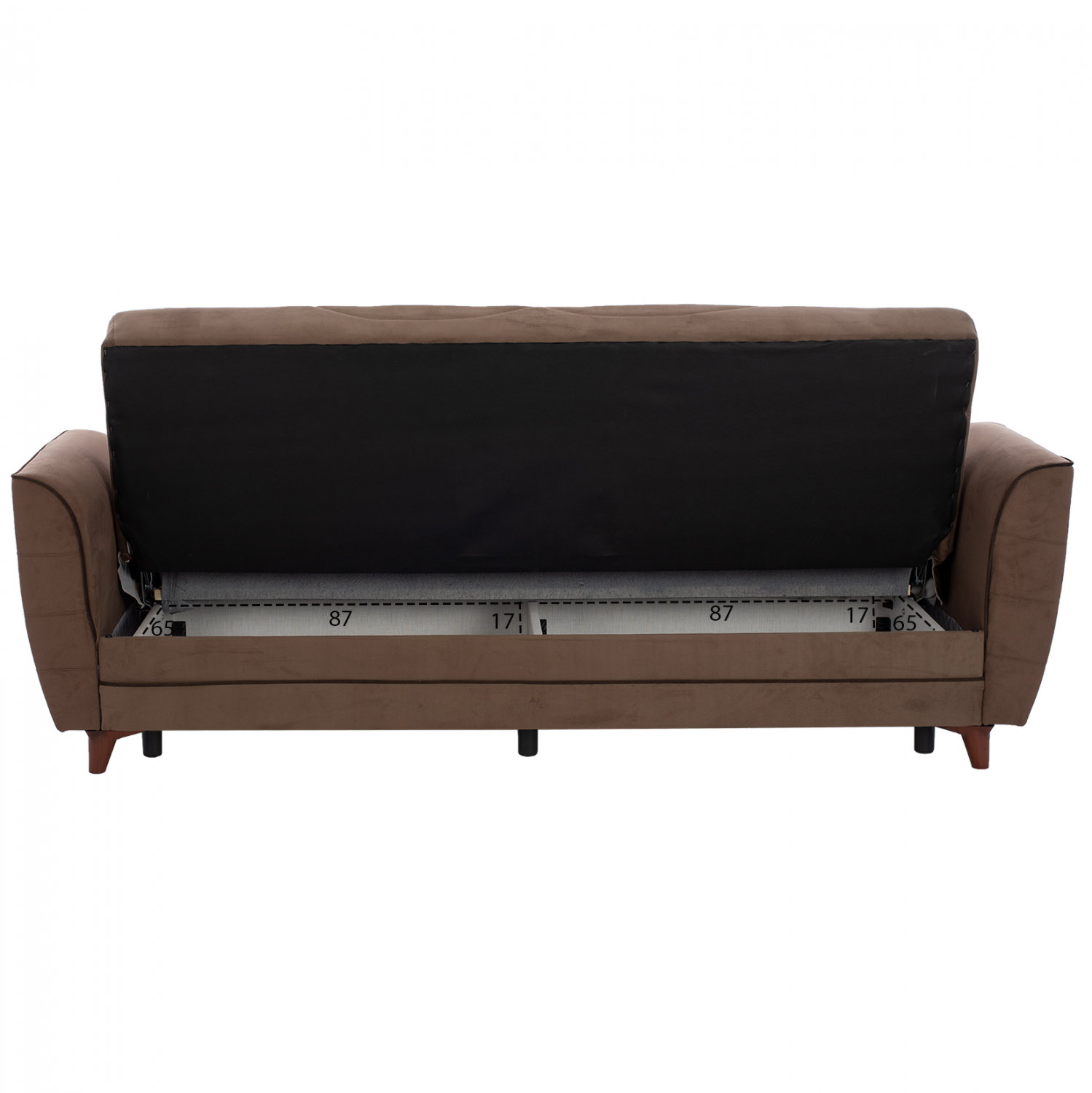 ΣΕΤ 2 ΤΜΧ ΚΑΝΑΠΕΣ 3ΘΕΣΙΟΣ ΚΑΙ 2ΘΕΣΙΟΣ MAYE ΣΚΟΥΡΟ ΚΑΦΕ HM11591 3