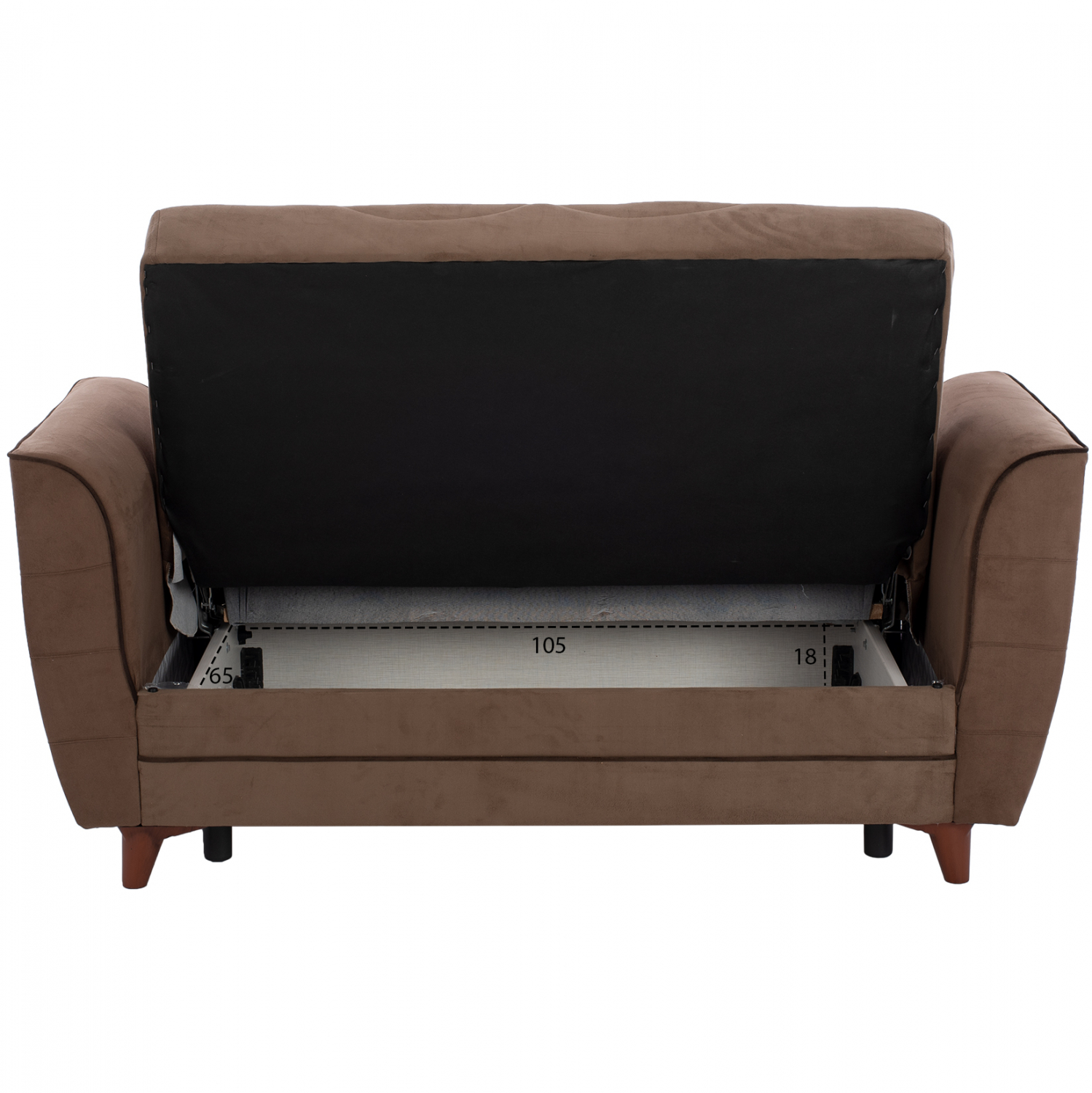 ΣΕΤ 2 ΤΜΧ ΚΑΝΑΠΕΣ 3ΘΕΣΙΟΣ ΚΑΙ 2ΘΕΣΙΟΣ MAYE ΣΚΟΥΡΟ ΚΑΦΕ HM11591 6