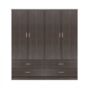 ΣΕΤ 2 ΤΜΧ ΝΤΟΥΛΑΠΑ 4ΦΥΛΛΗ ΜΕ 4 ΣΥΡΤΑΡΙΑ ZEBRANO 160X42X181 HM11349.01