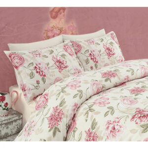 ΣΕΤ ΠΑΠΛΩΜΑΤΟΘΗΚΗ 3ΤΜΧ ΥΠΕΡΔΙΠΛΗ HM12051 ΡΟΖ ΕΚΡΟΥ 200x220 εκ. 143EPJ4270