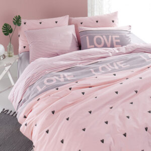 ΣΕΤ ΠΑΠΛΩΜΑΤΟΘΗΚΗ ΣΕΝΤΟΝΙ 2 ΜΑΞΙΛΑΡΟΘΗΚΕΣ ΥΠΕΡΔΙΠΛΑ HM12075 ΛΙΛΑ ΡΟΖ 240x260 εκ. 162ELR2269