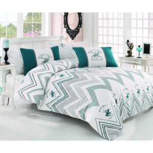 ΣΕΤ ΠΑΠΛΩΜΑΤΟΘΗΚΗ ΣΕΝΤΟΝΙ 2 ΜΑΞΙΛΑΡΟΘΗΚΕΣ ΥΠΕΡΔΙΠΛΑ POLO BEVERLY HILLS CLUB HM12019 ΛΕΥΚΟ ΠΕΤΡΟΛ 240x260εκ. 176BHP2231