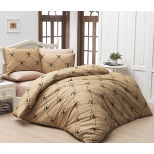 ΣΕΤ ΠΑΠΛΩΜΑΤΟΘΗΚΗ ΣΕΝΤΟΝΙ 2 ΜΑΞΙΛΑΡΟΘΗΚΕΣ ΥΠΕΡΔΙΠΛΑ POLO BEVERLY HILLS CLUB HM12025 ΜΠΕΖ ΚΑΦΕ 240x260 εκ. 176BHP2208