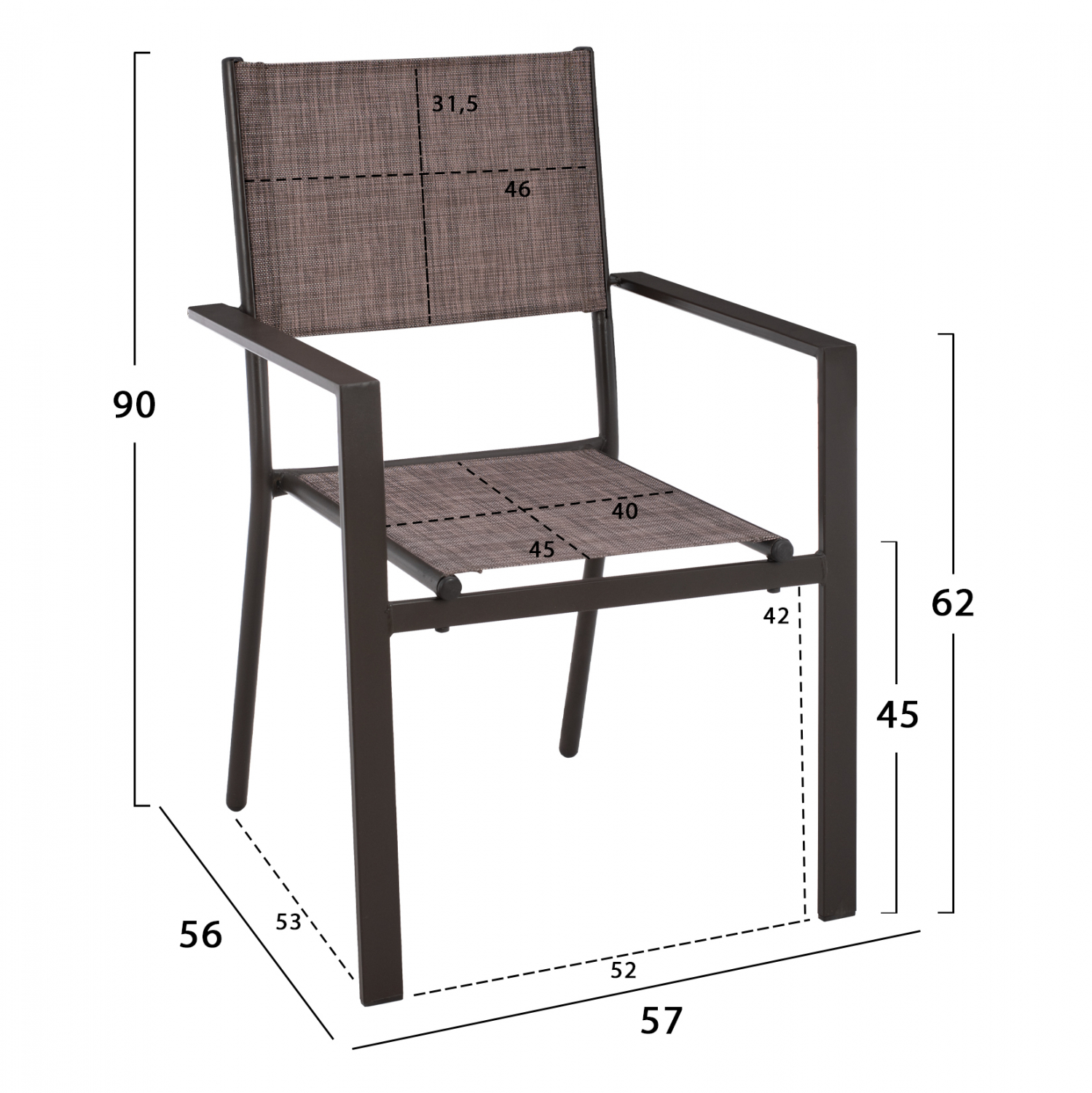 ΣΕΤ ΤΡΑΠΕΖΑΡΙΑ 8ΤΜΧ ΤΡΑΠΕΖΙ ΜΕ ΟΜΠΡΕΛΑ ΜΟΚΑ ΠΟΛΥΘΡΟΝΕΣ TEXTILINE ΚΑΦΕ HM11487 4