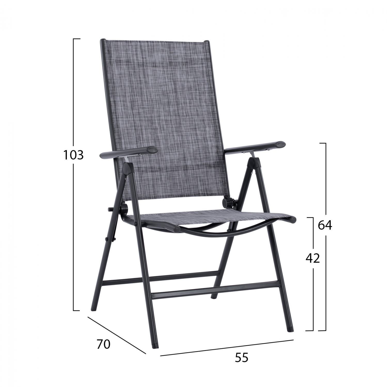 ΣΕΤ ΤΡΑΠΕΖΑΡΙΑ 8ΤΜΧ ΤΡΑΠΕΖΙ ΜΕ ΠΟΛΥΘΡΟΝΕΣ 7ΘΕΣΕΩΝ ΠΤΥΝΗ ΟΜΠΡΕΛΑ ΜΟΚΑ ΓΚΡΙ HM11479 4