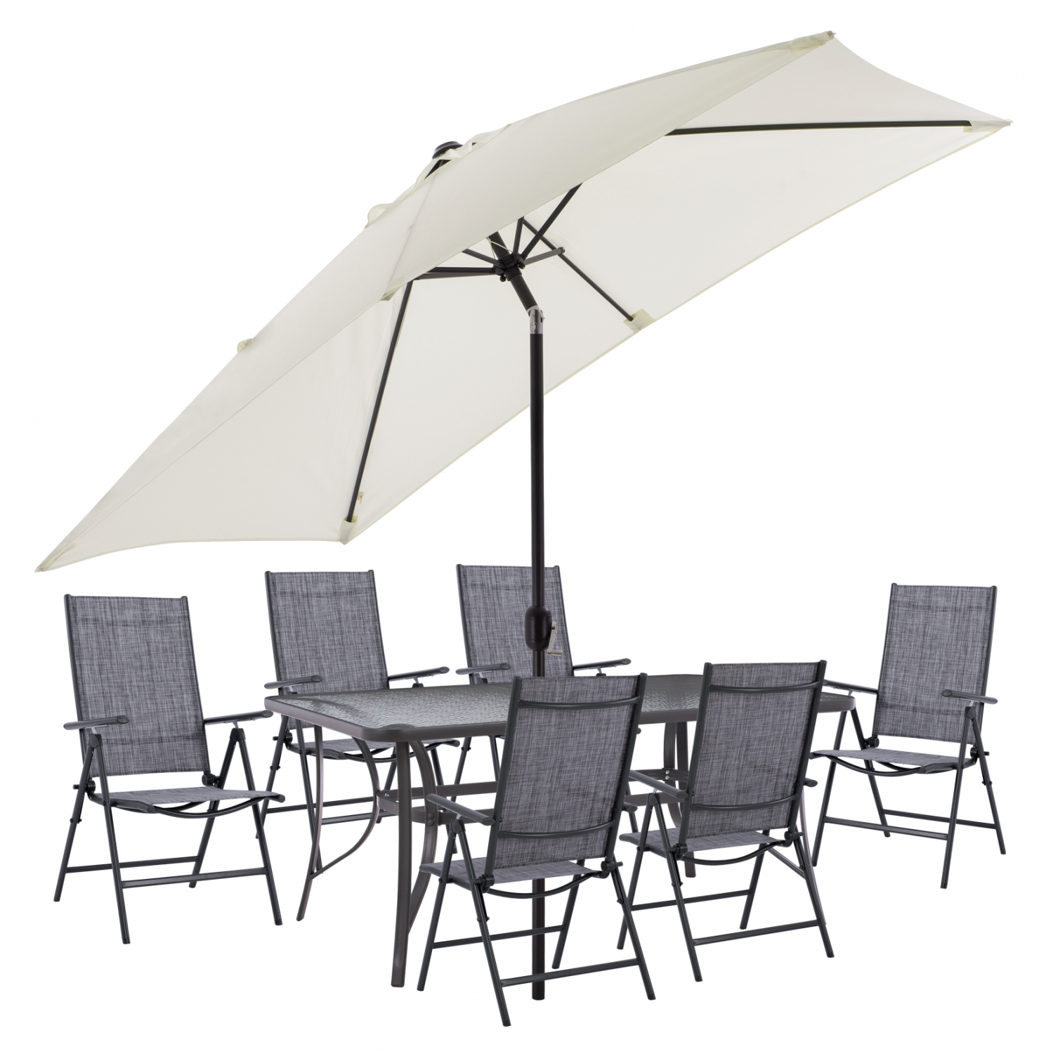 ΣΕΤ ΤΡΑΠΕΖΑΡΙΑ 8ΤΜΧ ΤΡΑΠΕΖΙ ΠΟΛΥΘΡΟΝΕΣ 7ΘΕΣΕΩΝ ΠΤΥΝΗ ΟΜΠΡΕΛΑ ΜΠΕΖ ΓΚΡΙ HM11480 2