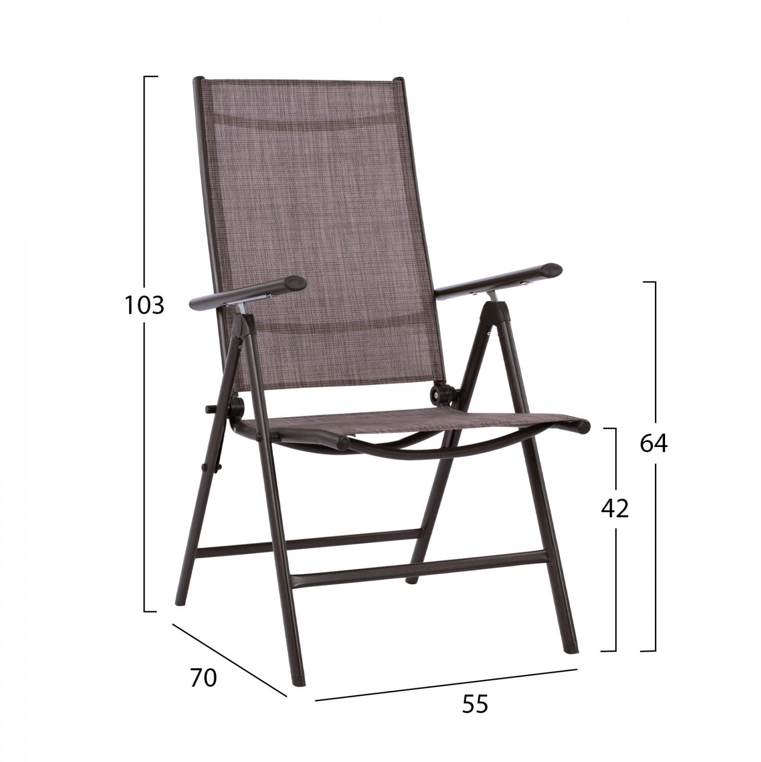 ΣΕΤ ΤΡΑΠΕΖΑΡΙΑ ΤΡΑΠΕΖΙ ΜΕ ΟΜΠΡΕΛΑ ΜΟΚΑ ΠΟΛΥΘΡΟΝΕΣ 7ΘΕΣΕΩΝ TEXTILINE ΚΑΦΕ HM11493 4