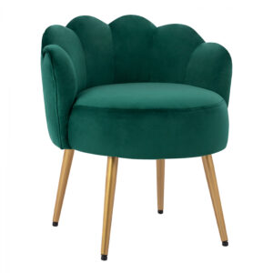 ΣΚΑΜΠΟ ΜΕ ΠΛΑΤΗ ELISE HM8628.13 ΑΠΟ ΚΥΠΑΡΙΣΣΙ ΒΕΛΟΥΔΟ & ΧΡΥΣΑ ΠΟΔΙΑ 55x53x63Υ εκ.