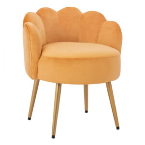 ΣΚΑΜΠΟ ΜΕ ΠΛΑΤΗ ELISE HM8628.19 ΑΠΟ ΧΡΥΣΟ ΒΕΛΟΥΔΟ 55x53x63Υ εκ.