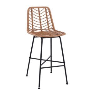 ΣΚΑΜΠΟ ΜΕΤΑΛΛΙΚΟ HM5706 ΜΕ WICKER ΜΠΕΖ 47Χ59Χ111Υ εκ.