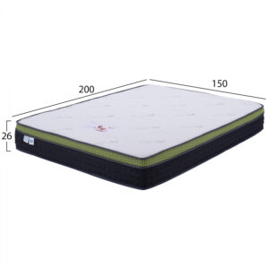 ΣΤΡΩΜΑ HM370.15 ALOE VERA POCKET SPRING ΑΝΩΣΤΡΩΜΑ MEMORY FOAM 150X200ROLL PACKING 1